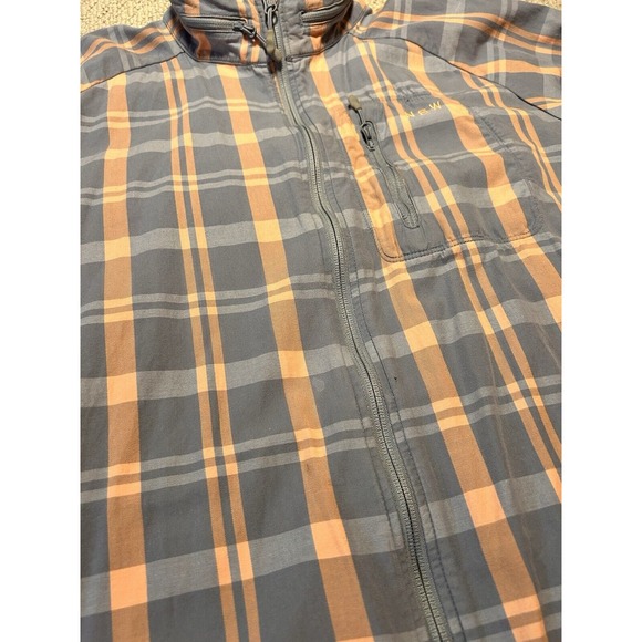 NIKE‎ NSW Plaid Hidden Hood Jacket Women Sz XL - Picture 2 of 8